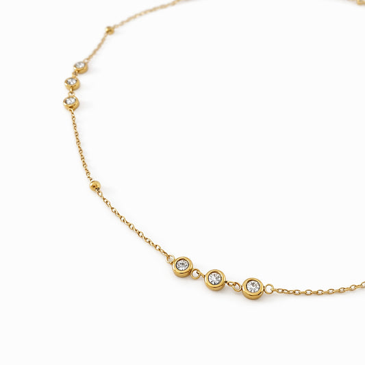 Bezel Diamond Necklace